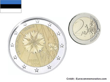 2 Euros Commémorative Estonie 2024 Bleuet Corn-FlowerUNC