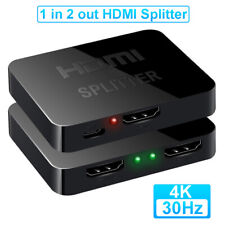 HDMI Splitter Amplifier 1 In 2 Out Video Duplicator 4K Full HD 3D HDTV DVD PC