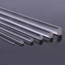 Varilla de acrílico transparente 250 mm de longitud barra sólida de perspex redonda 1 / 1.5 / 2 / 6 mm diapositiva.