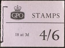 GB QEII 4/6d crowns watermark booklet from April 1959 (L15) complete Cat £35