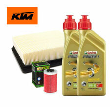 Kit/tagliando KTM Duke/RC/125/200/390 Castrol Power 1 10W40 filtro olio aria