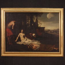 Pintura mitológica antigua Diana cuadro óleo sobre lienzo arte del siglo XVII