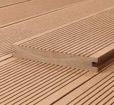 Tablas de terraza WPC Premium macizo marrón claro terraza de madera suelo de terraza, patrón