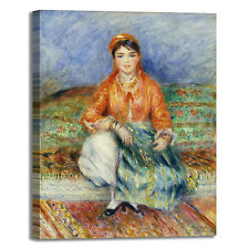 Renoir ragazza algerina design quadro stampa tela dipinto telaio arredo casa