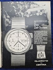 Certina Quattro, reloj de pulsera, publicidad original de 1985