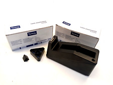 2x dispensador de cinta Lyreco 316.934, rodillo de mesa, desenrollador estable antideslizante macizo