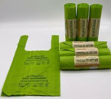 Bolsas compostables para caca/caca para perro con asas de Ecolander x 50 bolsas 