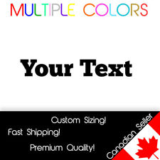 Custom Text Decal - Personalized Your Text vinyl die cut sticker ChunkFive