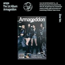 AESPA ARMAGEDDON El 1er Álbum ZINE Ver/CD+Tarjeta Postal+2 Tarjetas+Pegatina+Póster+REGALO