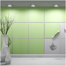 Pegatina de azulejos FoLIESEN para cocina y baño - lámina de azulejos verde primavera