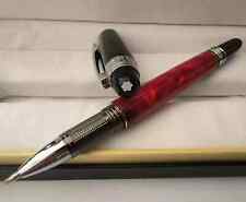 Bolígrafo de lujo S.Walker Crystal Head Series color rojo intenso 0,7 mm