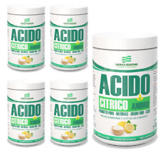 Acido Citrico ANIDRO E330 - 5 Barattoli da 1KG (5000gr) CHEMICA SOLUTIONS