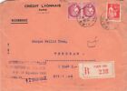 696297) Frankreich Blg. nach Persien mit Devisenzensur 1940