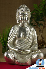 Gigante Buda Tailandés Buda 50 cm figura plata estatua Feng Shui decoración regalo NUEVO