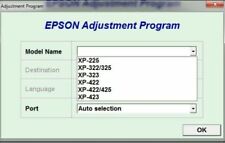 Reset Epson Xp225, Xp322, Xp325, Xp422, Xp423, Xp425 contador de almohadillas de tinta de reinicio 
