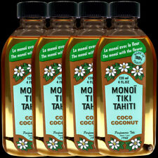 LOT 4 MONOI TIKI TAHITI AVEC FLEUR 120ML HUILE MONOÏ PARFUMÉE COCO -20%