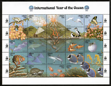 Liberia 1998 - Peces vida marina - Hoja de 25 estampillas - Scott #1356 - MNH
