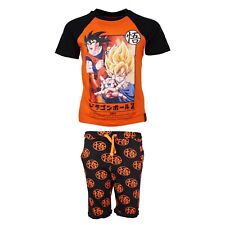 Anime Dragon Ball Z Goku Niño Juego de Verano Pantalones Cortos más Camiseta 122-152 Algodón