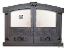 Puerta de horno puerta de horno puerta de hierro fundido puerta de horno de pizza puerta de piedra horno de pizza termómetro