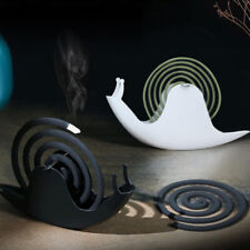 Metal Mosquito Coil Holder Snail Shaped Mosquito Incense Coil Holder Black New