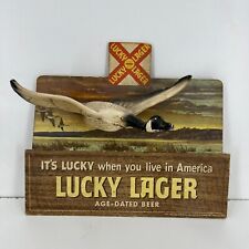 Letrero de cerveza de caza de gansos de ganso de colección Lucky Lager raro Lucky America EE. UU.