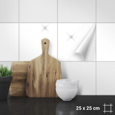 Pegatina de azulejos 25 x 25 cm para cocina, baño, ducha duradera, colores mate brillo