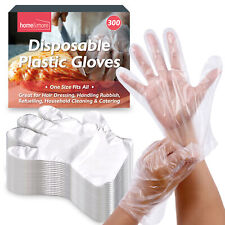 300-1200 un. guantes de plástico desechables PE polietileno transparente para catering preparación segura para alimentos