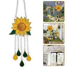 Sunflower Wind Chimes Outdoor Yard Garden Window Decor Hanging Ornament Pendant