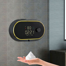 Dispensador de jabón Dispensador de jabón de espuma Sensor automático Montaje en pared Indicador de tiempo 🔥