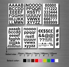 Lot autocollant sticker numero nombre lettre alphabet couleur et taille au choxi