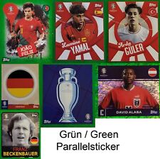 Topps UEFA EURO 2024 Alemania - Verde/Verde PARALELO - Selección de pegatinas/Elige