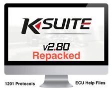 KSuite 2.80 2023 para KESS 5.017 KTAG V7.020 REEMPAQUETADO 1201 protocolos Nueva SUMA DE COMPROBACIÓN
