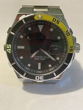 YATCHMASTER style watch, Diver, solid steel, Mov quartz, SS bracelet, date