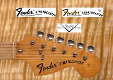 1 pcs Decalcomania Decal tipo Fender Stratocaster WST Chitarra Guitar Black