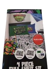 Juego completo de sábanas para niños Teenage Mutant Ninja Turtles 4 piezas. Nickelodeon - NUEVO
