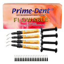 Composite Dental FLOW KIT PRIME DENT 4 x 2 g Fotopolimerizable A2 A3 A3.5 B2