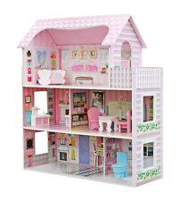 Casa de muñecas de madera con muebles y accesorios 3 plantas habitación de muñecas para niños 3+