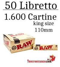 Cartine RAW King Size di 110 mm - 50 ibretti