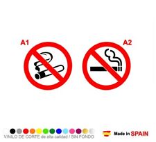 Pegatina Vinilo PROHIBIDO FUMAR No Smoking Sticker Aufkleber Adesivi Decal