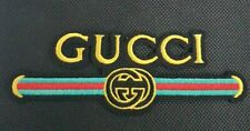 Patch Toppa Stile Gucci Scritta Termosaldabile Verde Rossa E Oro