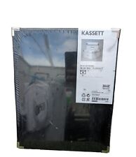 Cajas de almacenamiento IKEA Cassett negras X2 11x13 3/4 X7 descontinuadas nuevas 2008 