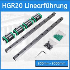 2 PIEZAS HGR20 guía lineal carril deslizante Rail 200-2000 mm + 4 piezas bloques deslizantes HGH20CA