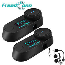 2 PIEZAS TCOM SC 800M Bluetooth Intercomunicador Motocicleta Casco Intercomunicador Auriculares FM MP3