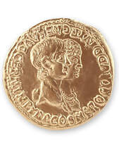 Nero - Réplica de la antigua moneda de oro romana de Agripina - Foro Traiani - Réplica romana