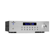 Amplificador estéreo HiFi Bluetooth USB MP3 4 zonas 8 x 50W RMS Amplifier