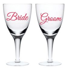 Calcomanías de vidrio de boda personalizadas a medida nombre novia novio