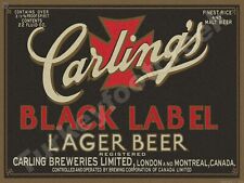 Carling's Black Label Lager etiqueta de cerveza 18