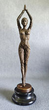 Estatua de bronce estrella de mar bailarina decoración figura ballet art déco chiparus