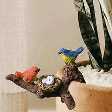 Statua di uccello da giardino Scultura in resina carina per acquario per
