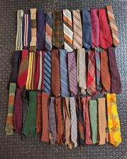 LOTE 5 CORBATAS DE CUELLO SKINNY de los años 50 años 60 70 corbata vintage años 50